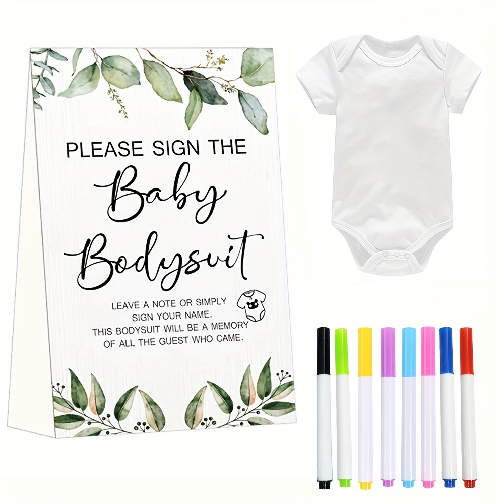 

Set Signing Bodysuit - 10 Bundle 1 Bodysuit , 1 , 8 Markers For Gender , Activity Kit For ( )