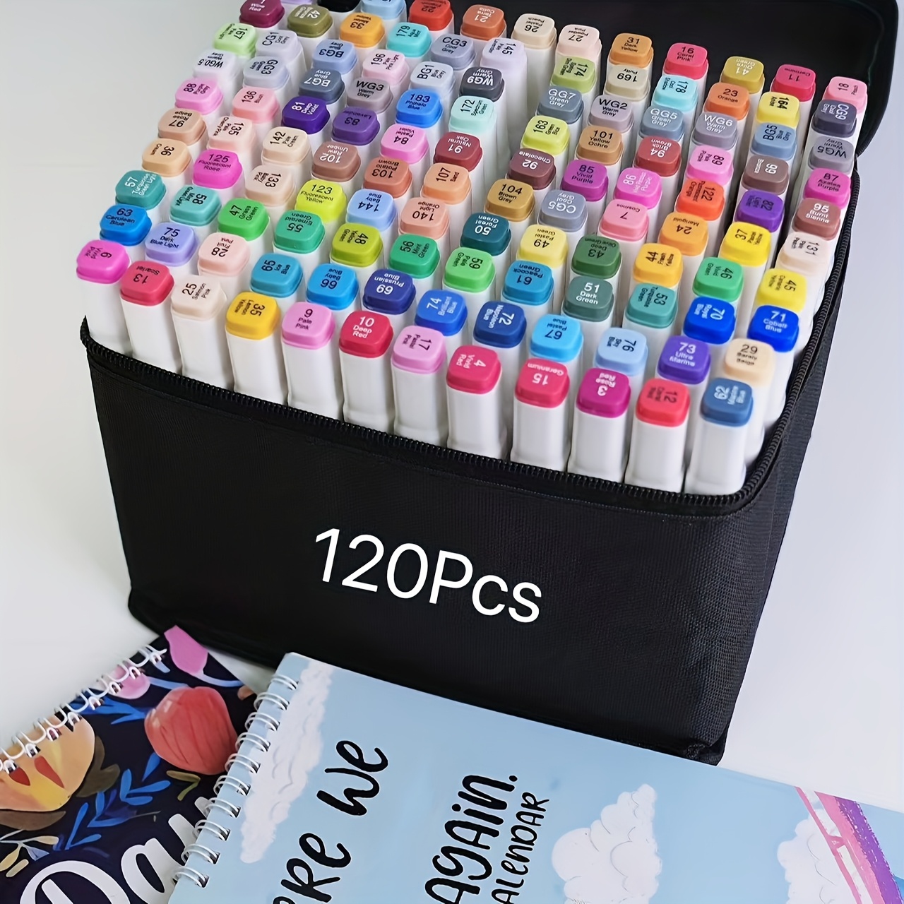 

120pcs -tip Markers Set - For Art & Crafts, , For Easter, Halloween, Christmas Gifts