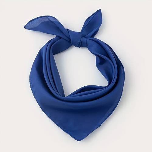 1 pieza bufanda cuadrada de color para mujer, bufanda multifuncional de color , estilo básico , bufanda cuadrada , para la cabeza
