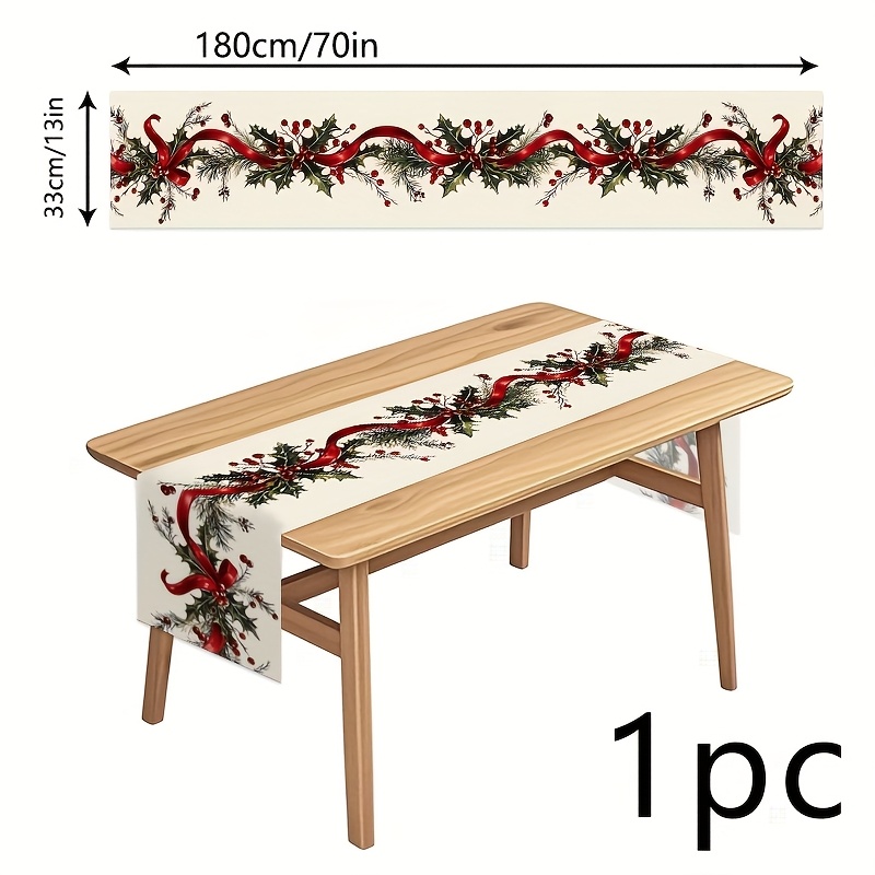 TEMU 1pc Polyester Christmas Holiday Ornament Featuring Festive , Perfect For Christmas, New Year, Valentine's Day Parties, And Desktop Decoration