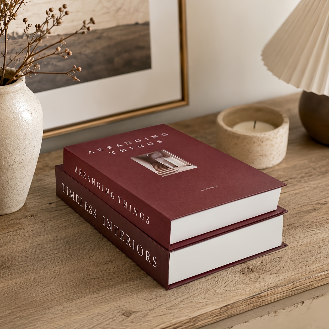 TEMU Qiwsudfbw Decorative Fake Books - Traditional Hardcover Suitable For, Table Centerpiece, Bookshelf Ornament & Photography Props,