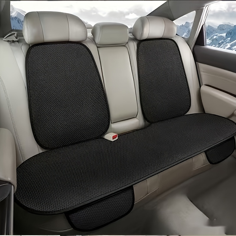TEMU Summer Cooling Chunyice Car Seat Cushion, (rear 1pc Backrest 2pcs) 3pcs Breathable Mesh Auto Accessory, , Hand Washable