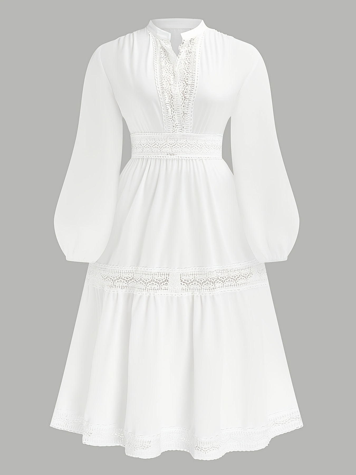 plus size plus size womens elegant white hem maxi - Temu United Arab  Emirates