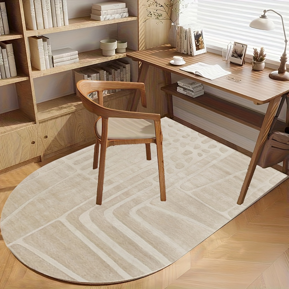 TEMU Abstract Line Carpets, Soft Chair Carpets, Study Room Carpets, Minimalist And Comfortable, Enhance Work , Goods, High-definition Pattern