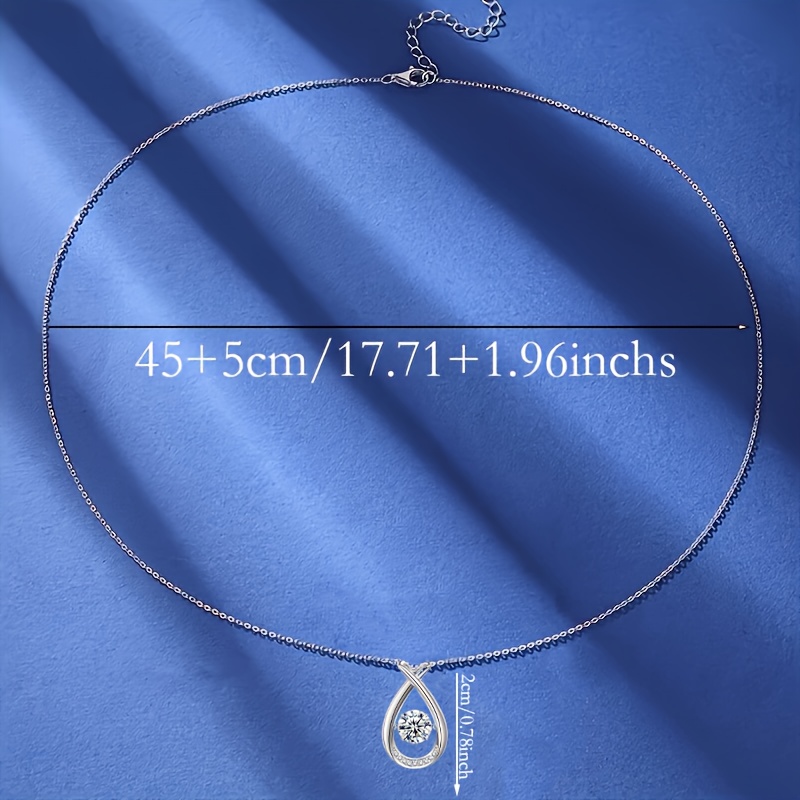 1.0CT Moissanite Necklace in 925 Sterling Silver — Elegant Gift