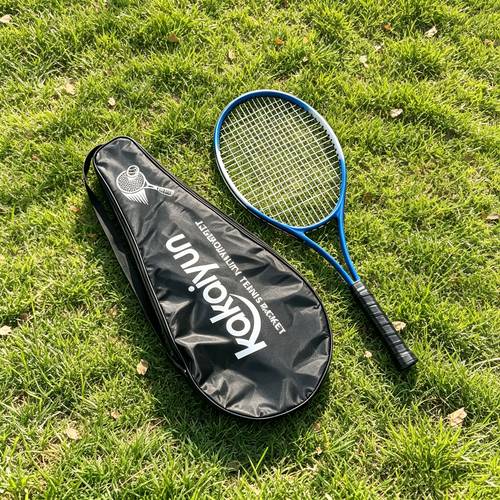 1 pièce raquette de tennis pour unique , en daluminium, durable et à haute élasticité, raquette de tennis de taille pour , entraînement et professionnel, raquette de tennis dentraînement pour débutant, raquette de tennis