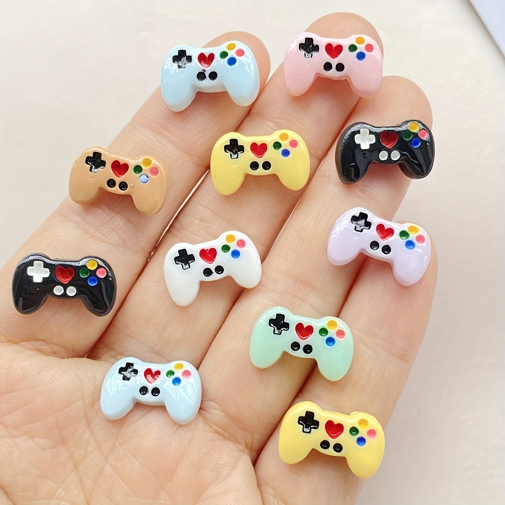 

20/40pcs Cute Kawaii Mini Game Console Resin Charms - Flat Back For Diy Nail Art, Scrapbooking & Jewelry Crafts - Assorted Colors, Kawaii Accessories