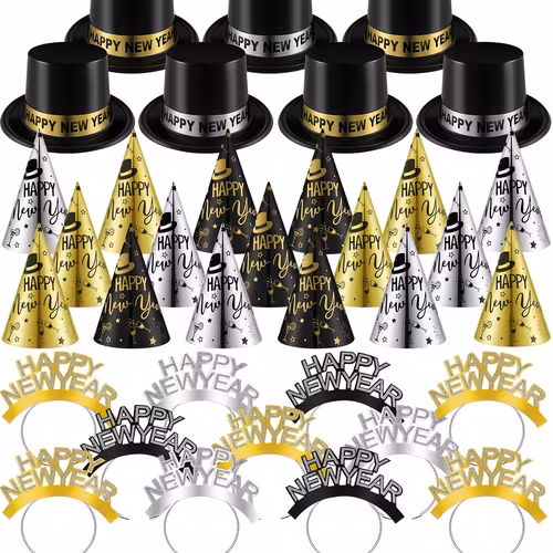 New Year Eve Party Supplies 50pcs Set