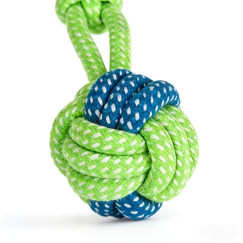 dog rope   interactive chew rope ball toy washable durable tug of   small medium dog training teeth cleaning Product details 2