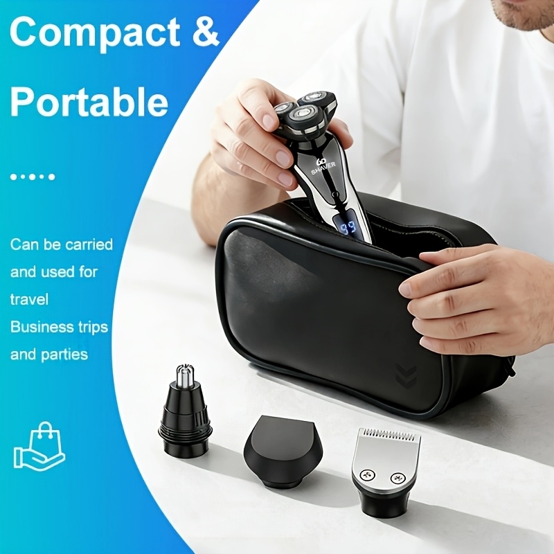 mens electric shaver 4 in 1 multifunctional shaver for shaving haircutting trimming and nose hair trimmer usb charging holiday gift for men Product details 8