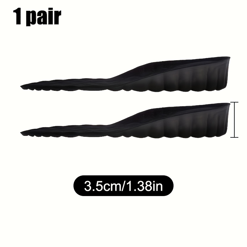 Image of 2pcs (1 Pair) Men's And Women's Massage Sports Shock-absorbing Insoles, Comfortable, Sweat-absorbent, Breathable, Arch Support, And Fatigue-free.