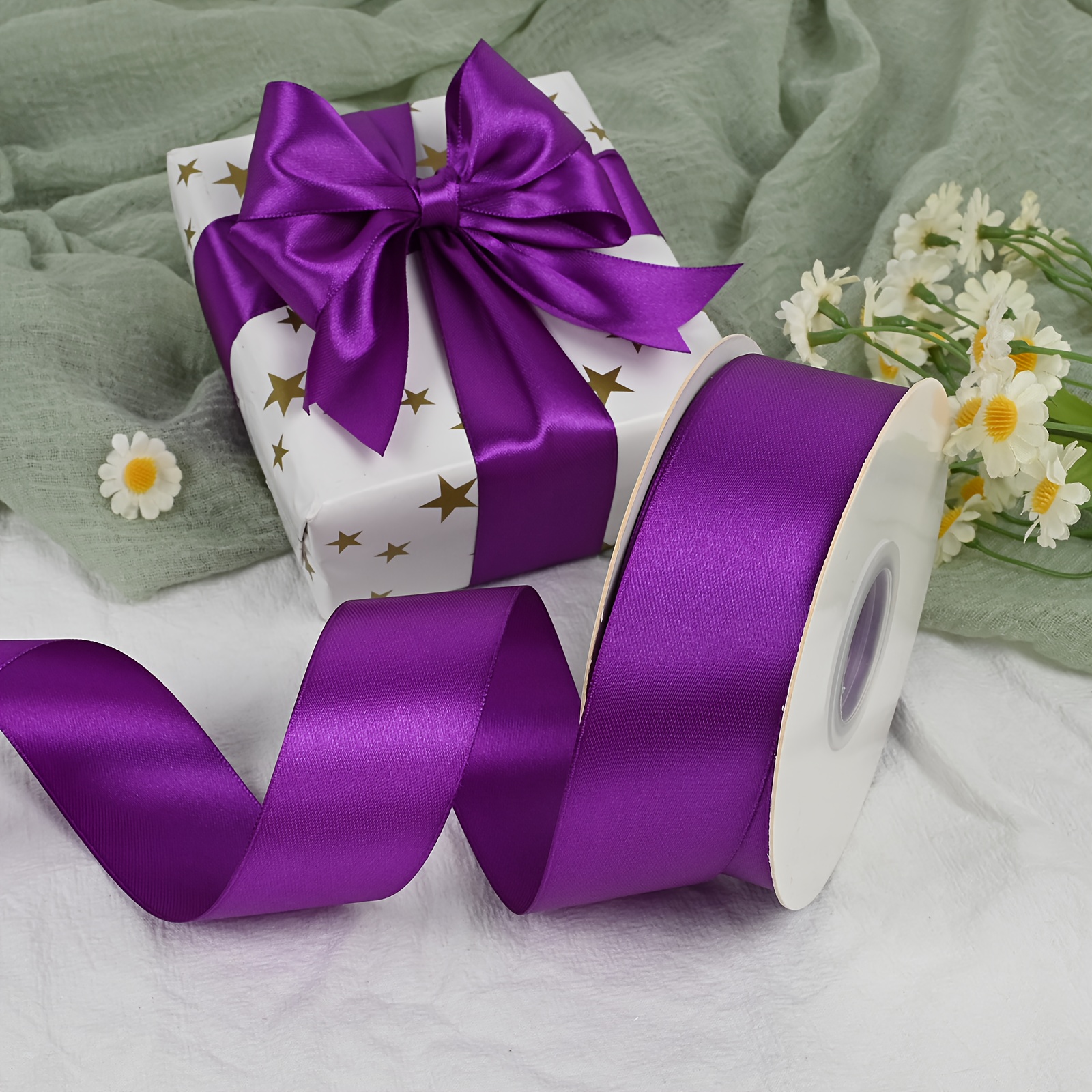 バレエ type L long ribbon / Joy flower purple Amazon.com: HUIHUANG Lilac Satin Ribbon 1-1/2 inch x 50