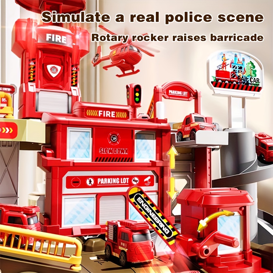 track playsets firefighting police car Temu