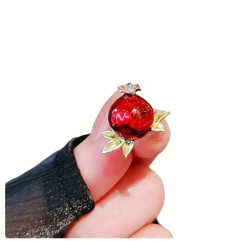 TEMU 1pc Mini Enamel Pin, Gentle And , Light Luxury Exquisite , High-end Feel, Gown Scarf Accessory, And Cheongsam Pin, Anti-slip Collar Pin, Used As