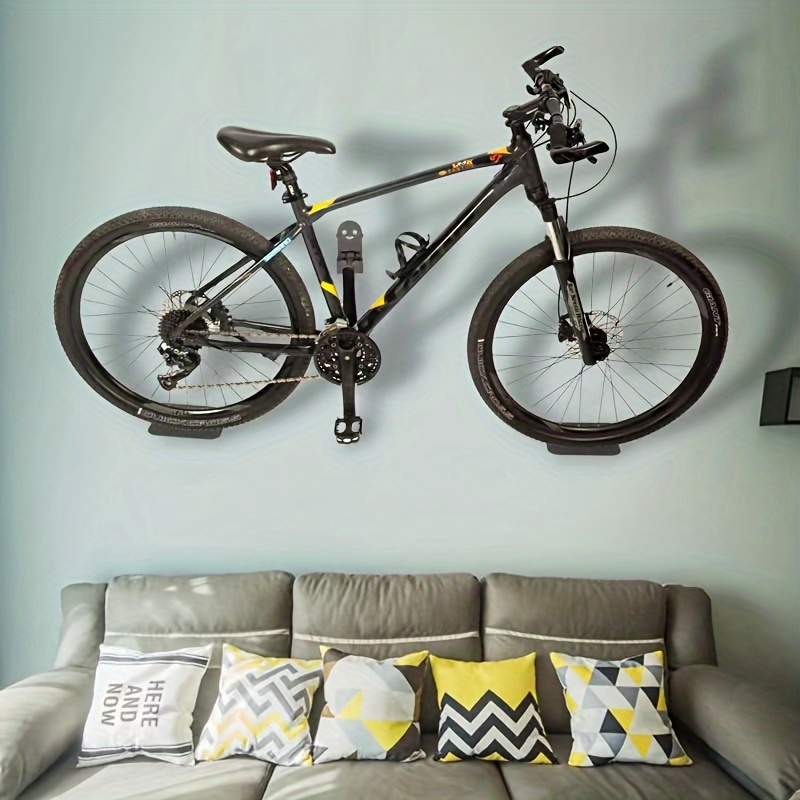 

Sturdy Iron Bike Display Rack - Indoor Pedal Storage For Road & Mountain Bikes, Convenient Hanging Accessory