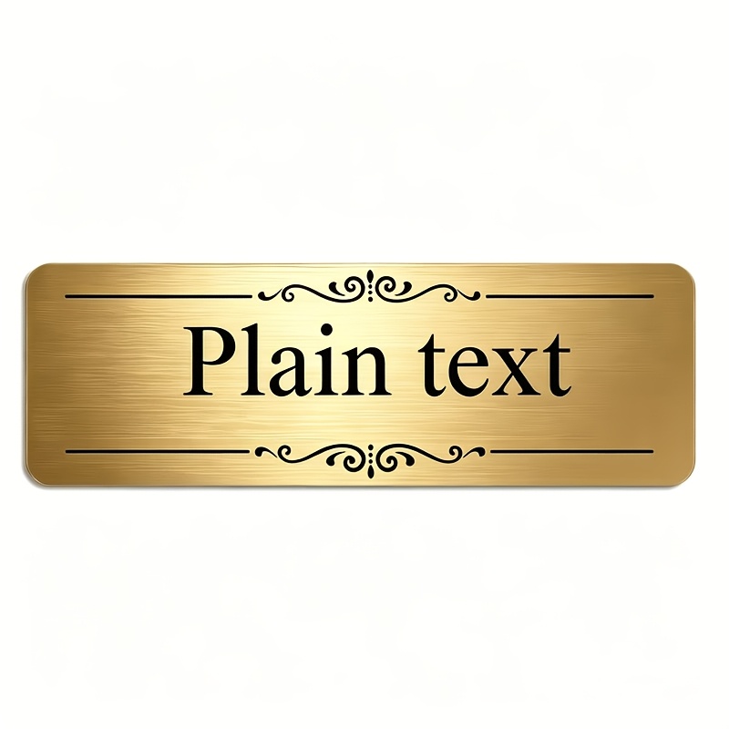 TEMU Placa de identificación autoadhesiva grabable con láser con bordes cepillados, adecuada para cajas de almacenamiento, cajones, casilleros,