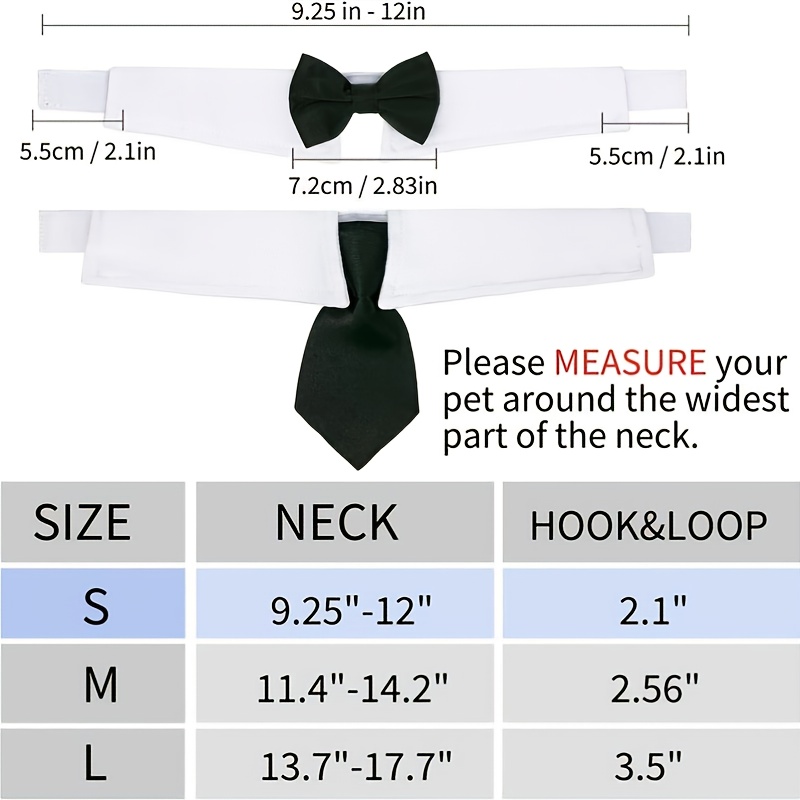     formal necktie bow tie black and white collar for   pet additions for wedding holiday and party gift Product details 1