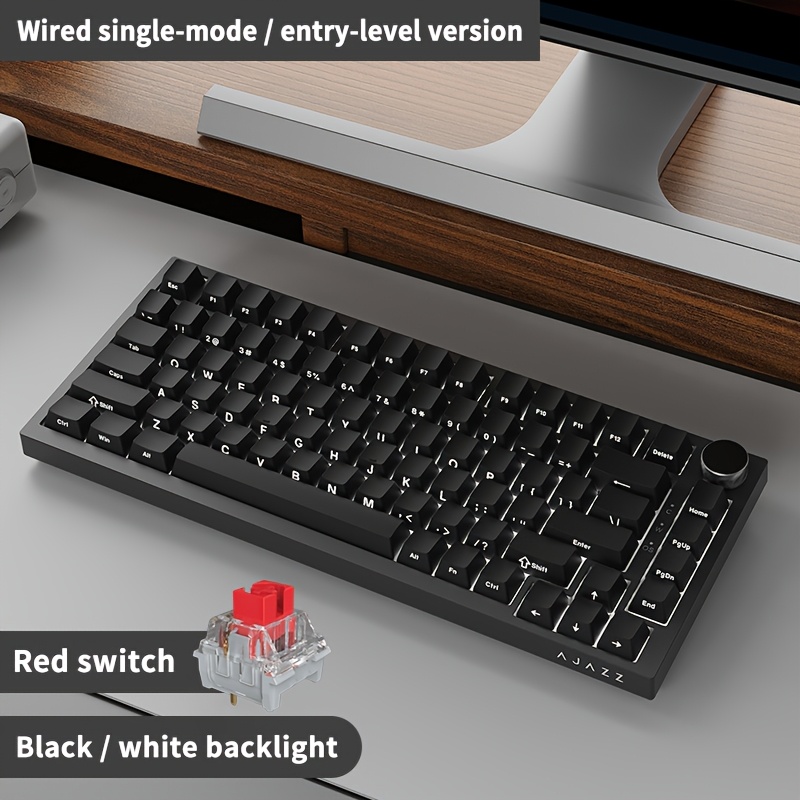 ak820 75 wired mechanical gaming keyboard volume knob - Temu