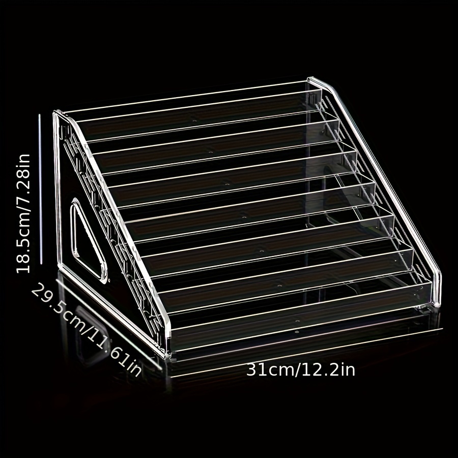 TEMU 1pc Clear Acrylic Display Stand, Countertop Eyewear Organizer, Plastic Eyeglass Storage Rack