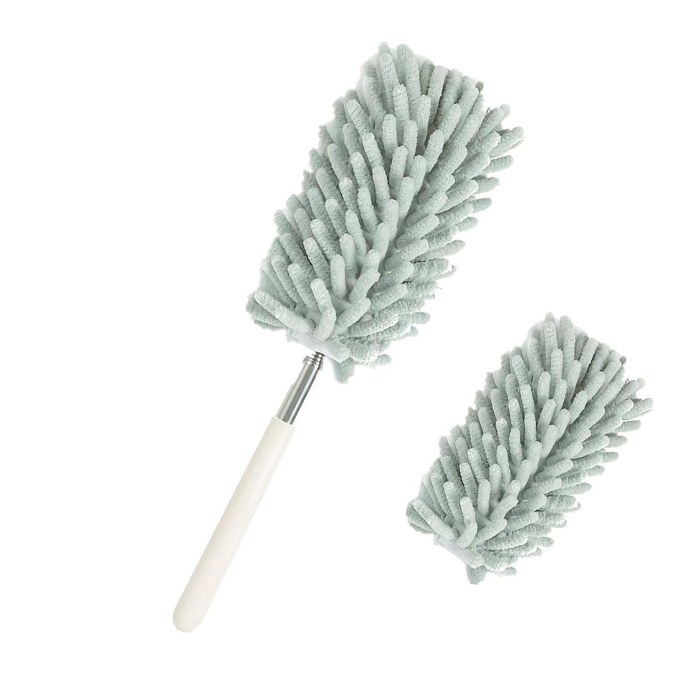 TEMU 2pcs Retractable Dust Duster Household Detachable Cleaning Brush Duster Dust Brush