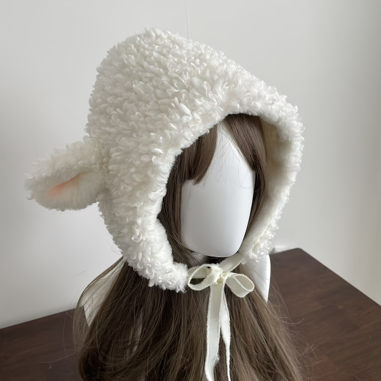 TEMU A Ear Hat, An Anime-themed Plush Winter Accessory, A Cute And Warm Fabric Headpiece, Suitable For Outdoor Activities