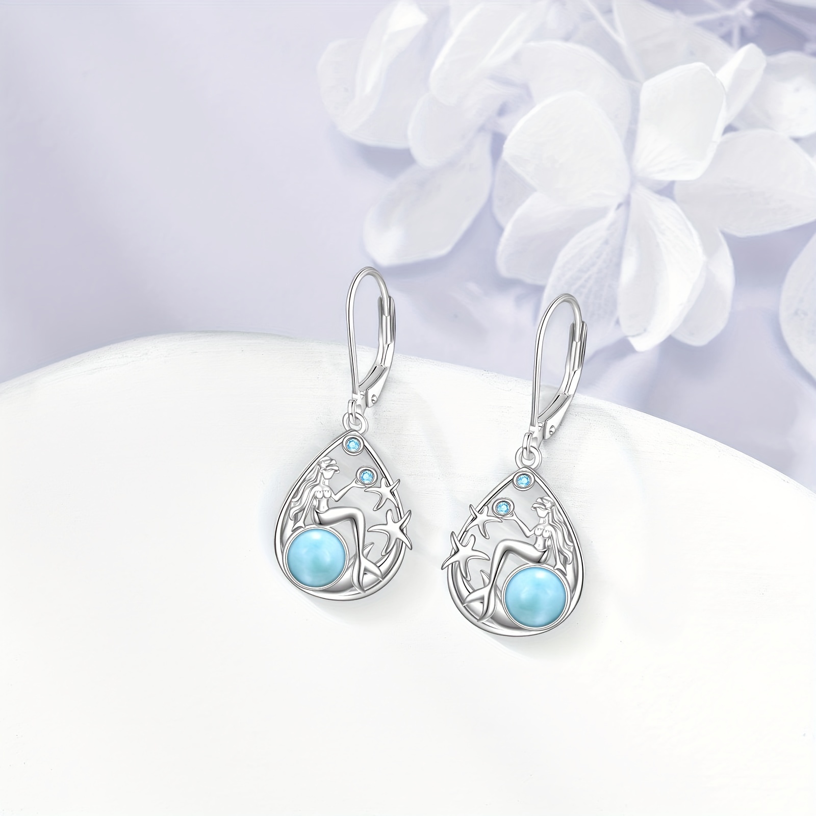 mermaid   earrings for women sterling   earrings Product details 0