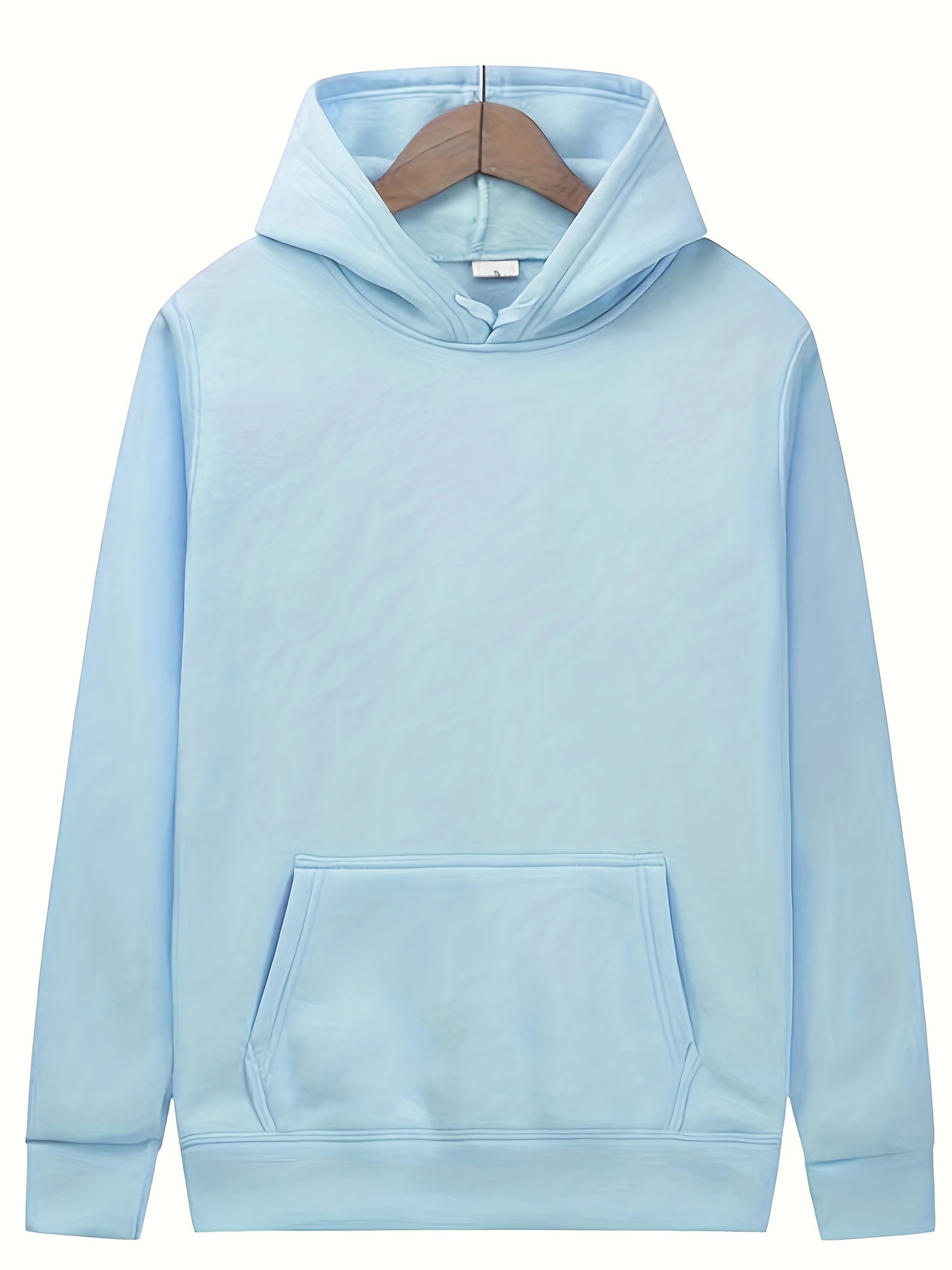 Solid blue hoodie sale