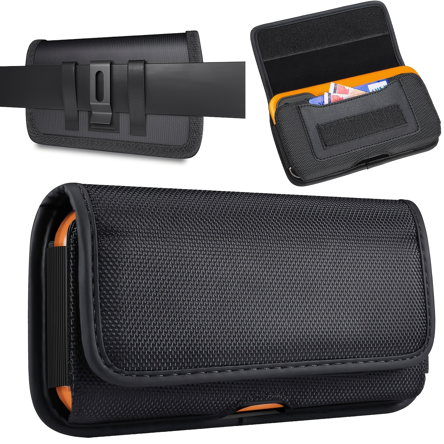 TEMU Men's Universal Phone Belt Pouch - Compatible With Iphone 17/16/15/14/13 Pro Max And Plus, 17 Air Models, S24/s23/s21/s20 Fe Models, Men's Phone