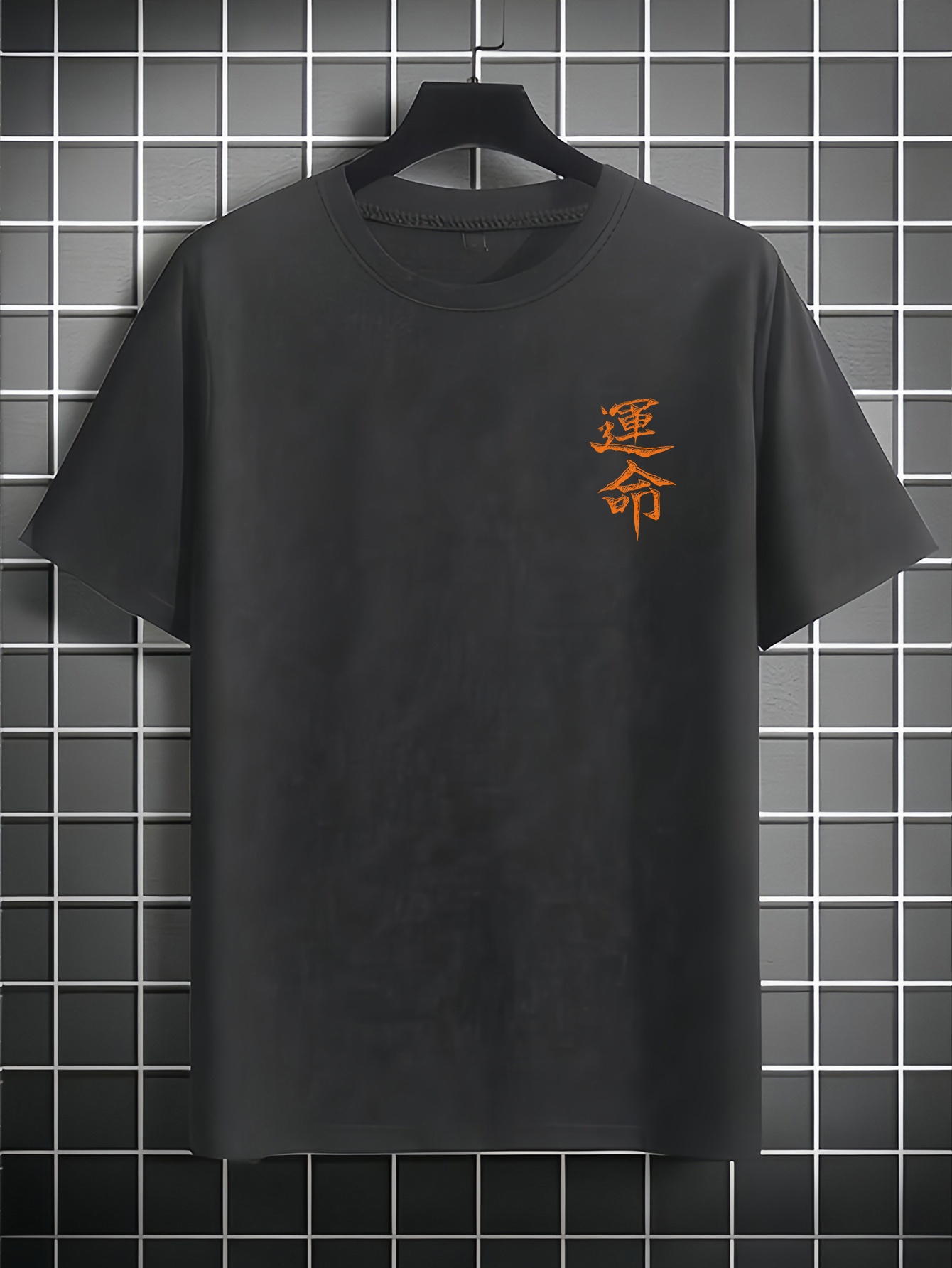 Men'S Japanese Samurai Sword Graphic T-Shirt - Casual Loose Fit Crew Neck, Short Sleeve Tee with Red Stylized Japanese Katanas Design, Breathable Polyester for Spring & Summer Outdoor Wear