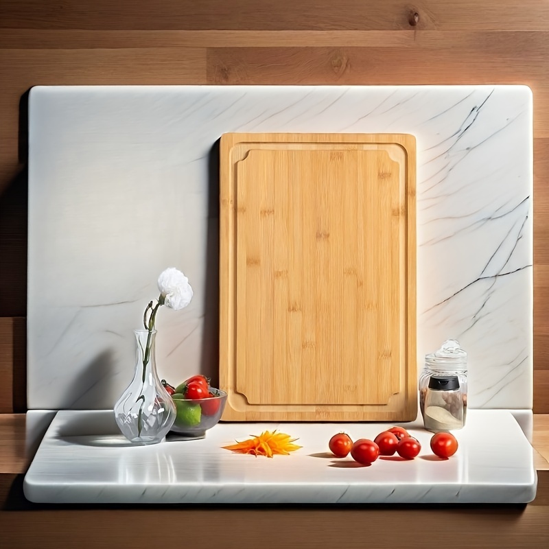 

2xlarge Cutting Board, 20" Bamboo Cutting Boards For Kitchen With Juice And Handles Kitchen Chopping Board For Meat Cheese Board Heavy Duty Serving Tray