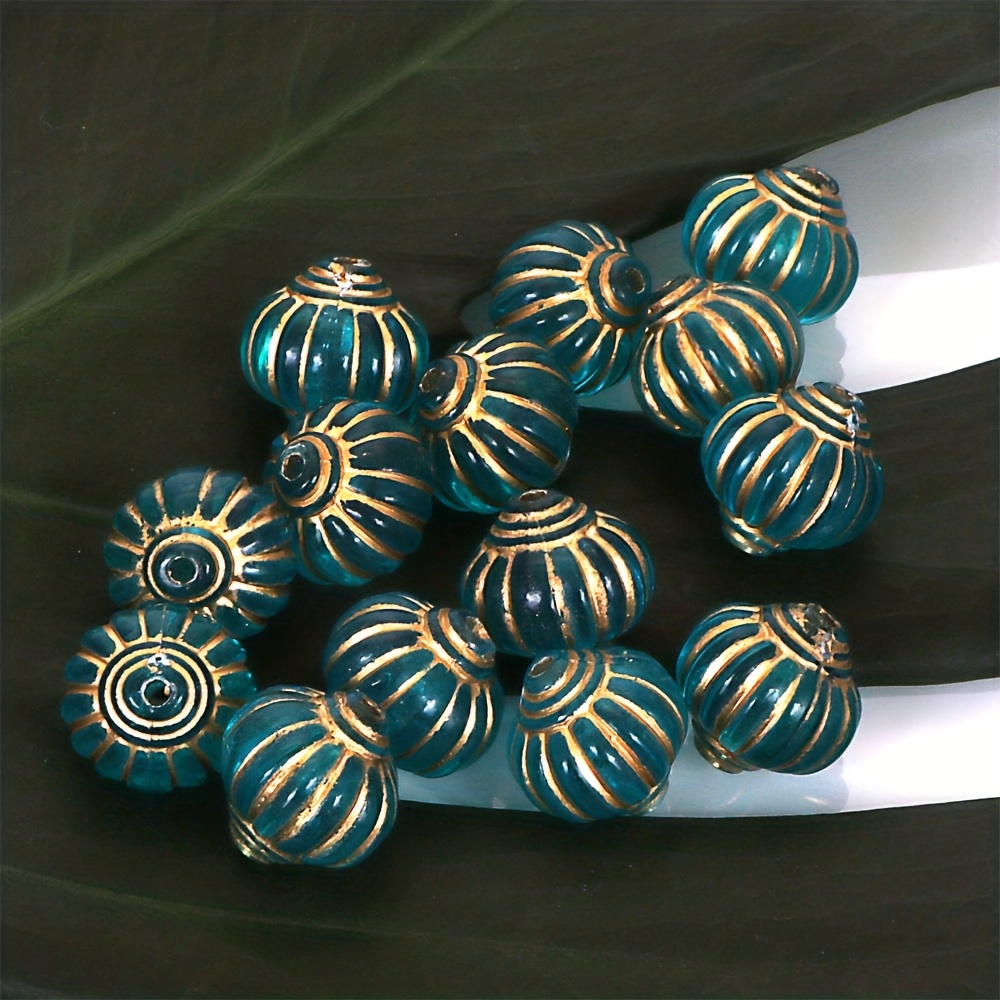 TEMU 20pcs Écarteurs Ronds à Rayures en Acrylique Transparent Vintage, Perles pour la Fabrication de , Bracelets, Boucles d'Oreilles et d'Accessoires
