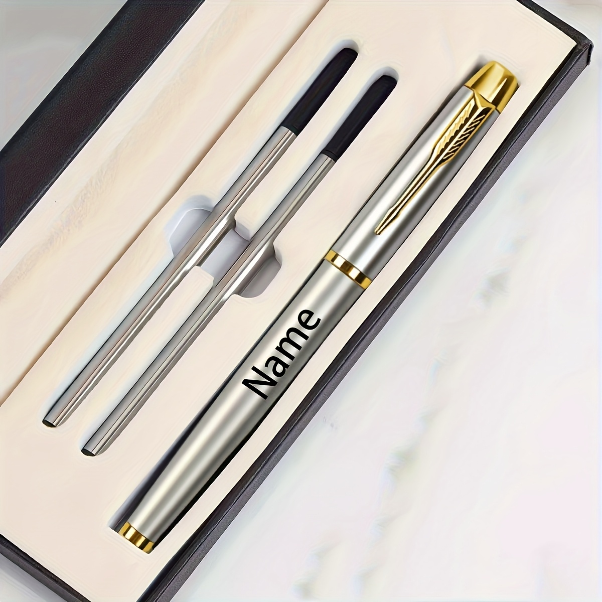 Personalisiert Werbekugelschreiber – Contour Stift Mit Gummi-Griff, UV-Druck Für Logo/Text, 20 Stück