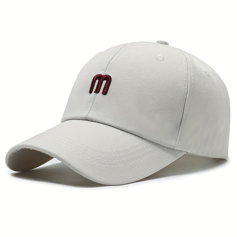 Letter embroidery Baseball Cap Solid Color Casual Dad Hats