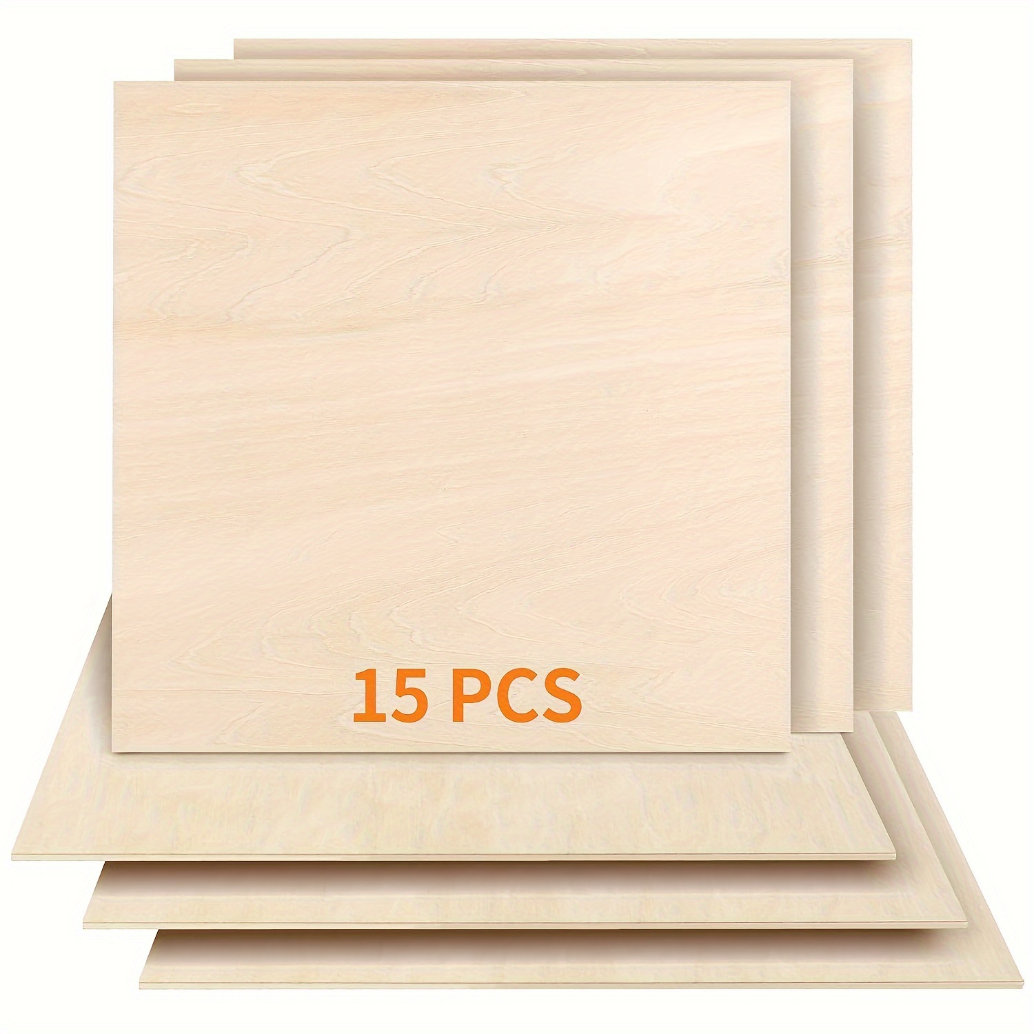 

15pcs 3mm Plywood 1/8" X11.8" X11.8" For Laser Cutting And Engraving Diy 300 X3mm Plywood