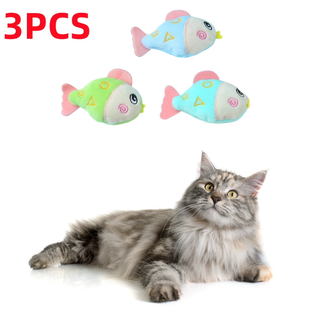 

3pcs Plush Toys - Interactive Kick & Chew Breeds, Pet Teething And Dental Health Supplies By Yiyuanpet