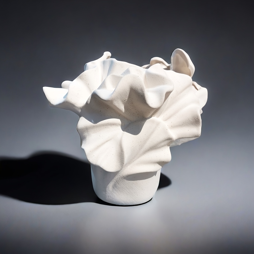 Image of A Designed Ceramic Vase, Suitable For Places Such As Home And Office, And Decorated In Party Venues, Used For Flower Arrangement Or Hydroponics, Holiday Gifts, Art Decorations, Decorative Ceramic Vase