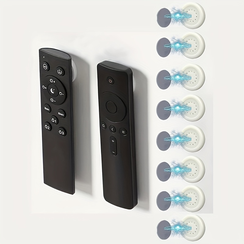 

8-pack Easy-install Magnetic Wall Hooks For Remote Controls - No Drill Needed, Perfect For Routers, Air Conditioners & Tv Remotes