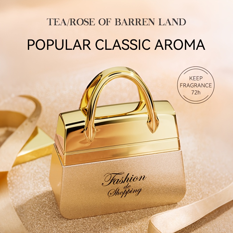 Deold 50ml Women's Perfume (golden Handbag Design). Orange & Notes. Great For Daily/parties/dates, Gifting & Personal Use.