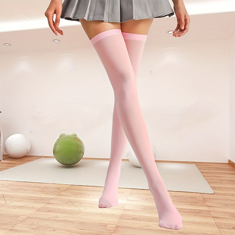 Sheer Mesh Thigh High Socks Sexy Transparent Knee Socks - Temu