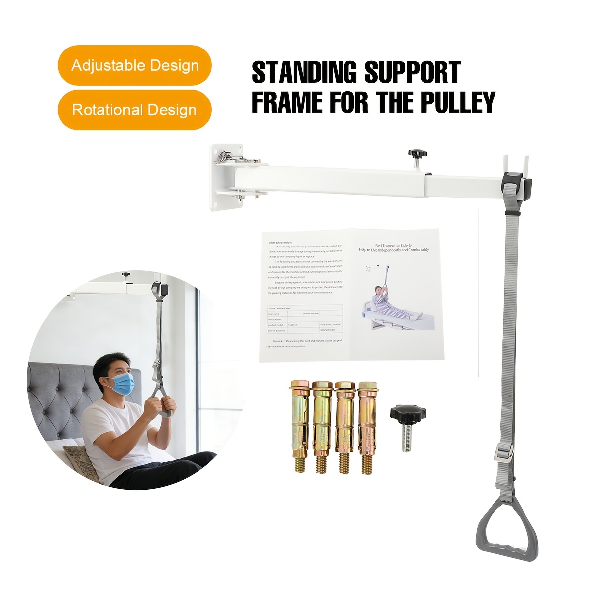 Bed Rail Upright Support Swivel Bed Raiser Bed Lifter