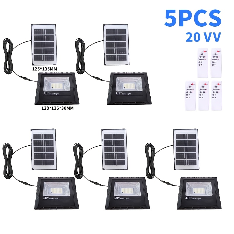 item picture outdoor solar floodlight with remote control     designed for security purposes automatically turns   from dusk till dawn suitable for yards gazebos  