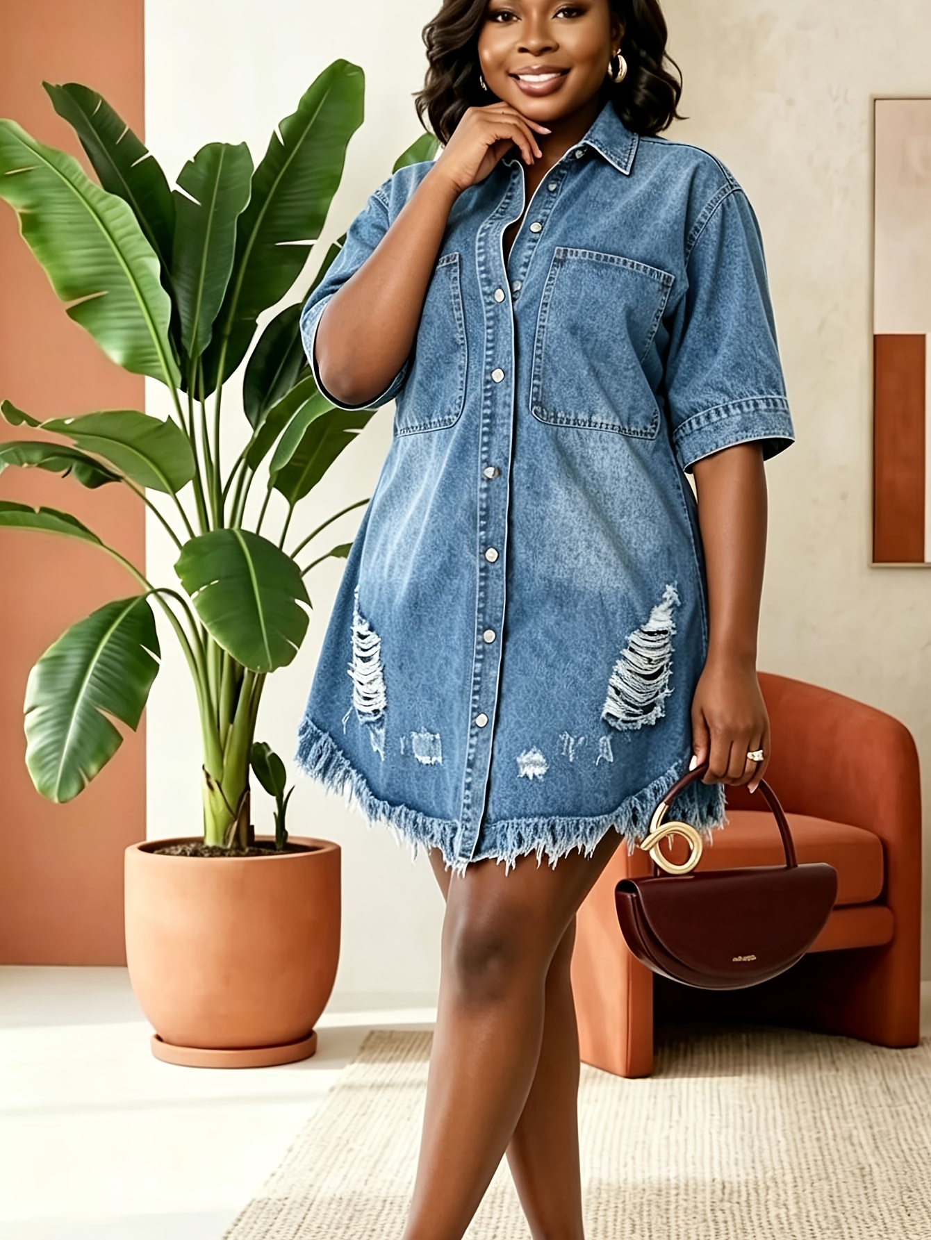 plus size distressed shirt dress Denim Plus Size Distressed Dress Denim Dress Plus Size Distressed T Shirt  Dress MARY Denim Shirt