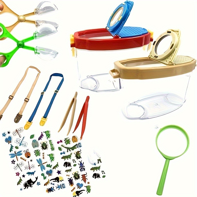 

Set, With Magnifying Glass, Clip, Tweezers, Strap, Box, Outdoor Adventure Tool Kit