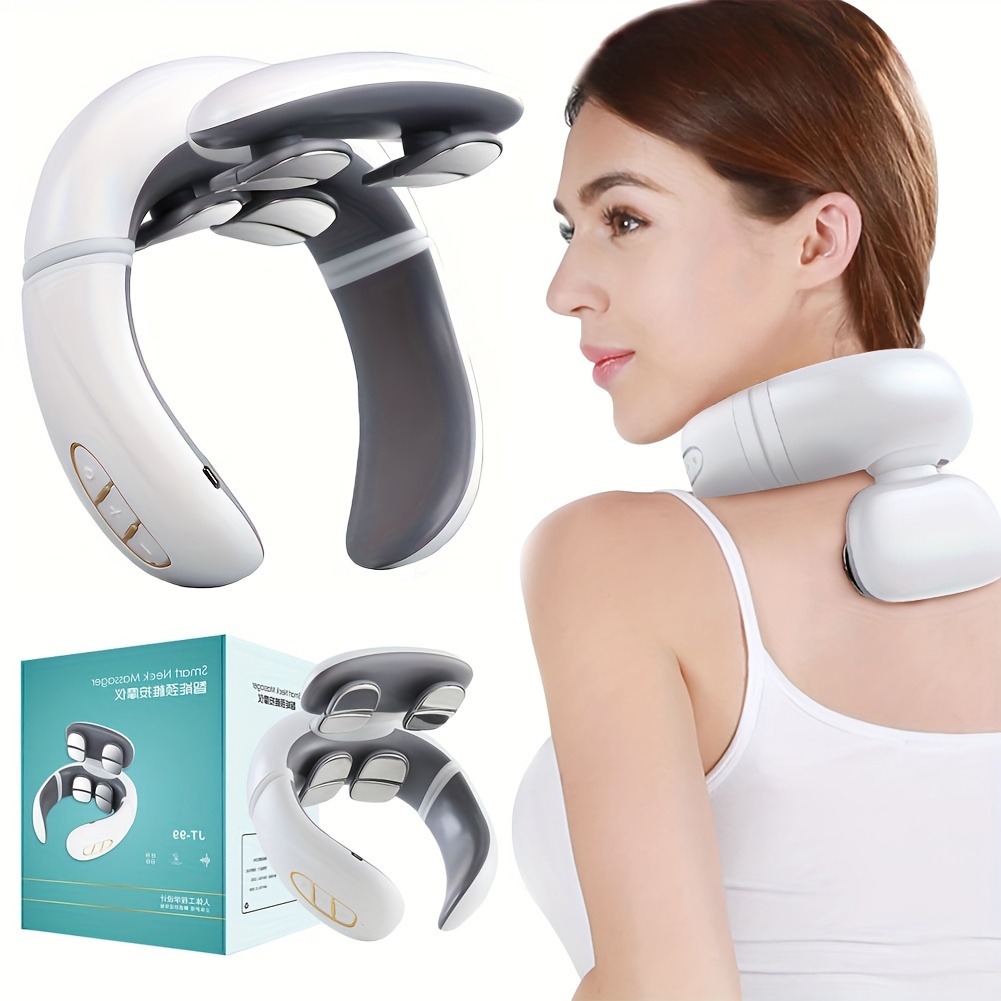 Cervical Spine Massager For Women Men, Neck Massager With 8 Floating  Massage Heads, Father's Day Gift Mother's Day Gift