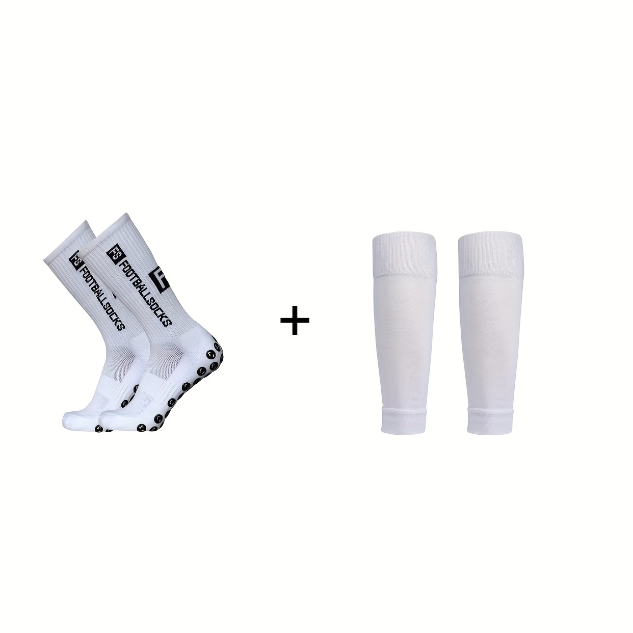 Image of Outdoor Socks Set, Men's Outdoor Sports Socks, Non-slip Grip Soccer Socks, Professional Training Soccer Socks