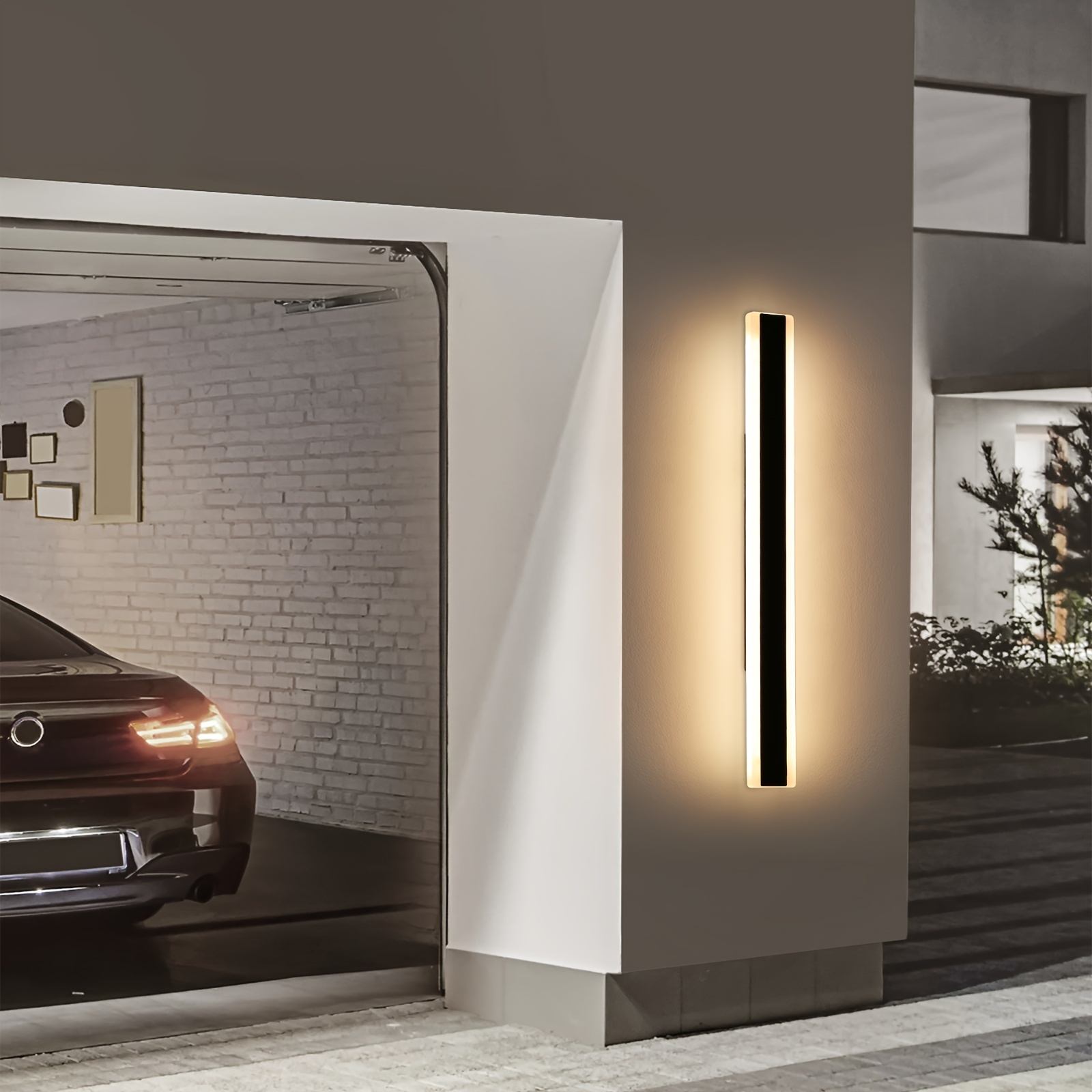 Motion Sensor Outdoor Wall Light - LED Sconce, 8W, 3000K/4000K/5000K Selectable, Waterproof, Aluminum, For Porch & Garage