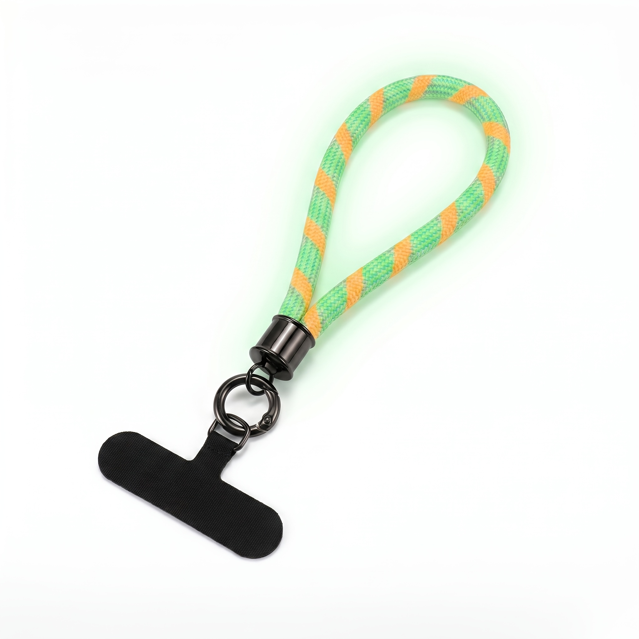 TEMU Fluorescent Braided Phone Wrist Lanyard, Universal Detachable Anti-lost Short Hand Rope, Heavy Duty Anti Drop Woven Cell Phone Strap, Portable