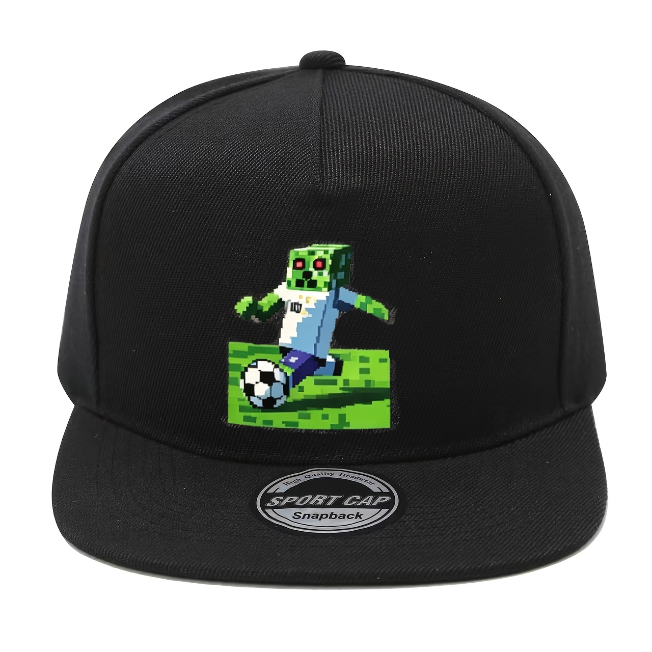 TEMU 1pc Unisex Fashionable 5-panel Hip-hop Baseball Cap With Creeper Print, Unisex Hip-hop Hat, Stylish Casual Headwear, Suitable For , Travel And