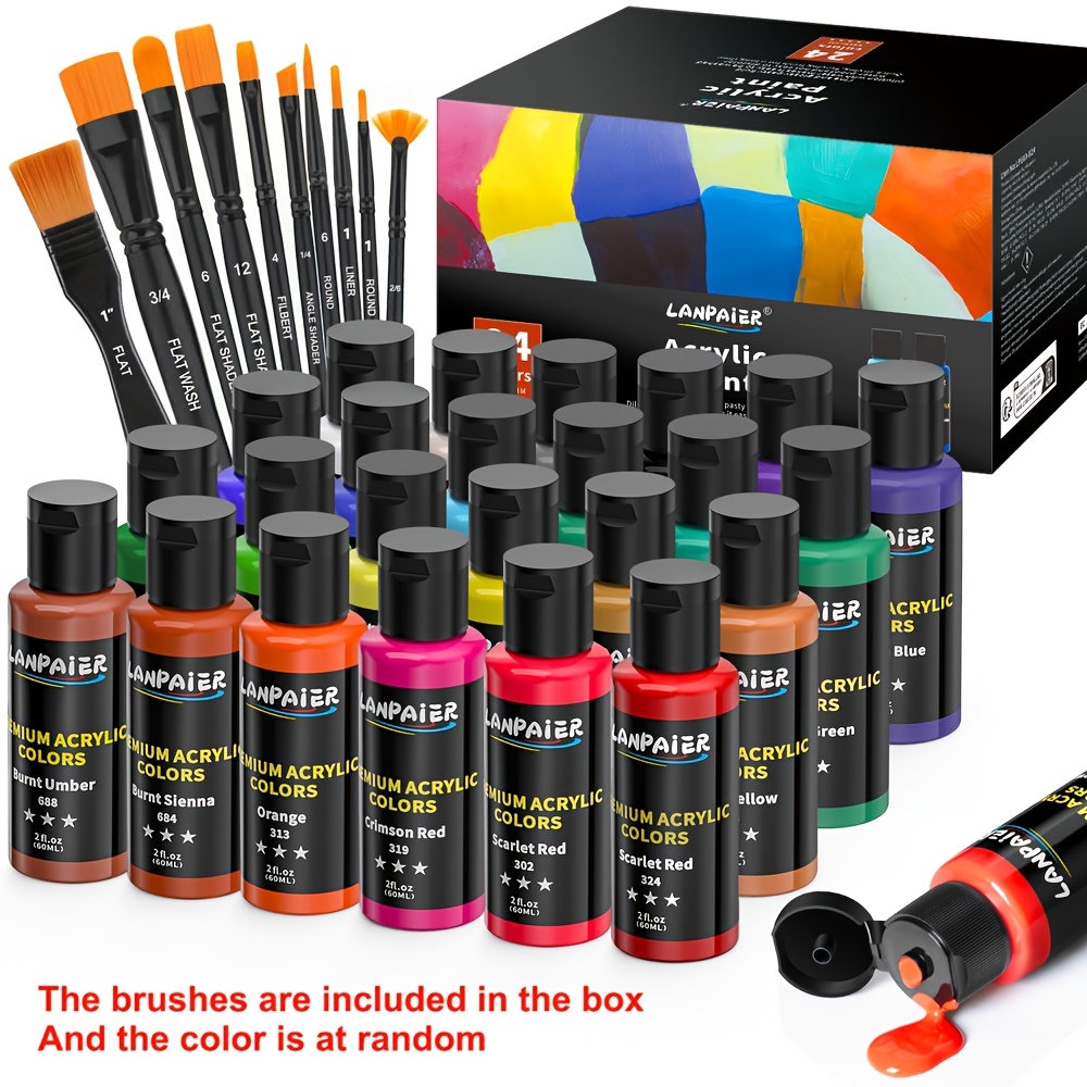 

Maries 24- Set Brushes, 60ml Each - For Artists, Beginners & - For , & Painting - Halloween Kit