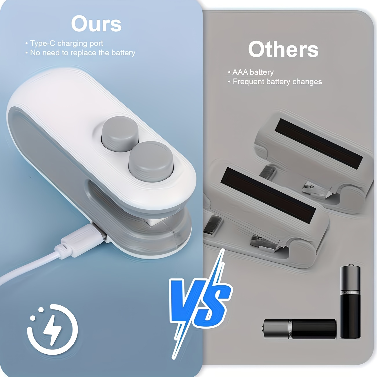 USB mini rankinis nešiojamas maisto vakuuminis hermetizatorius traškučiams, užkandžiams, kavai, šviežumo išlaikymui, magnetinis, įkraunamas, namams ir kelionėms